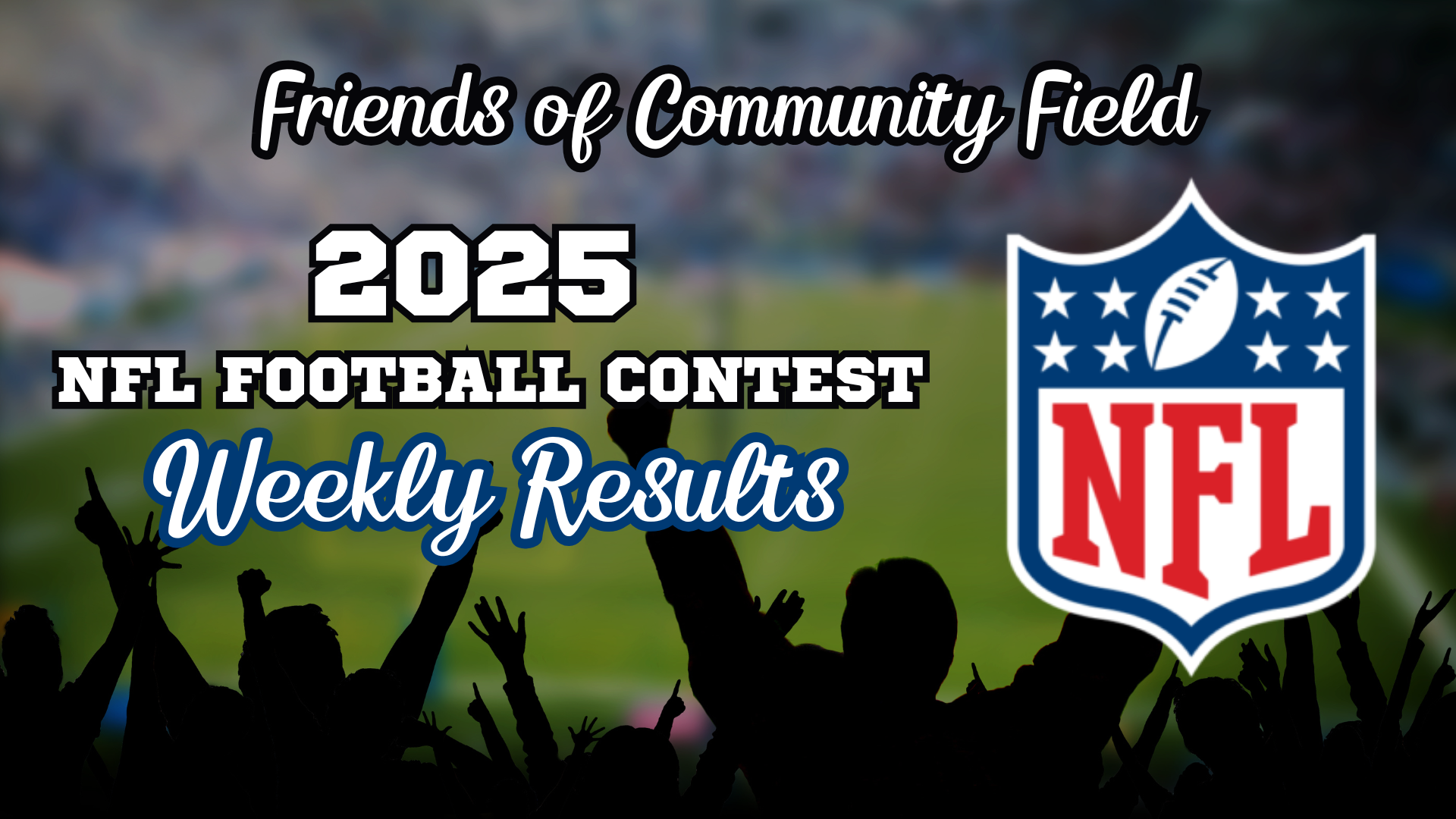 Friends of Community Field Weeks: 12, 13 &amp; 14 NFL Pool Winners